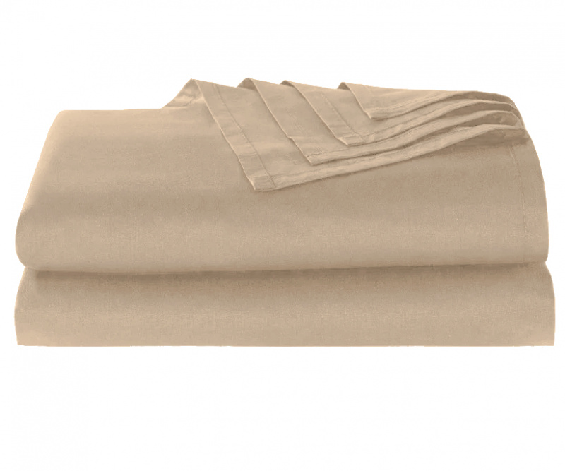 Bavlněné prostěradlo béžové