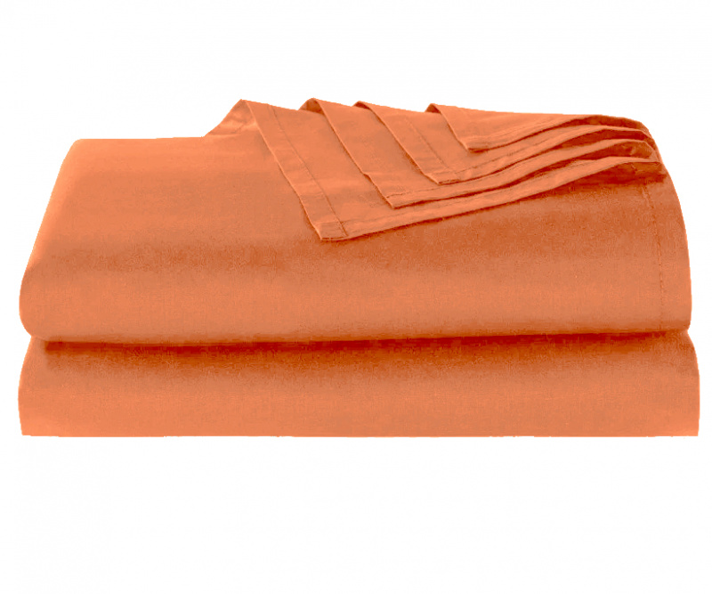 Bavlněné prostěradlo oranžové