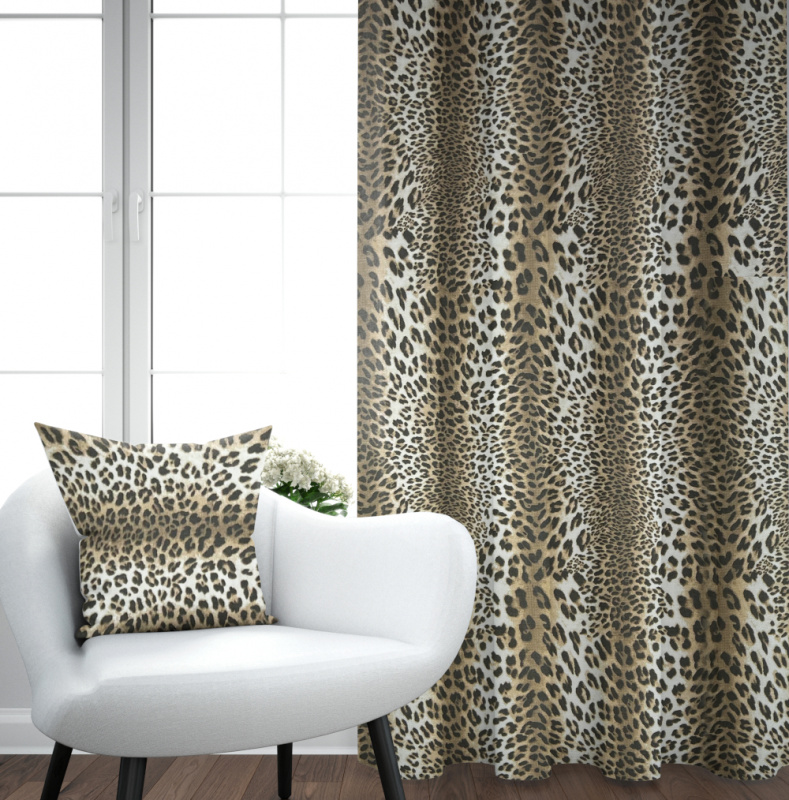 Ervi bavlněný závěs - Leopard