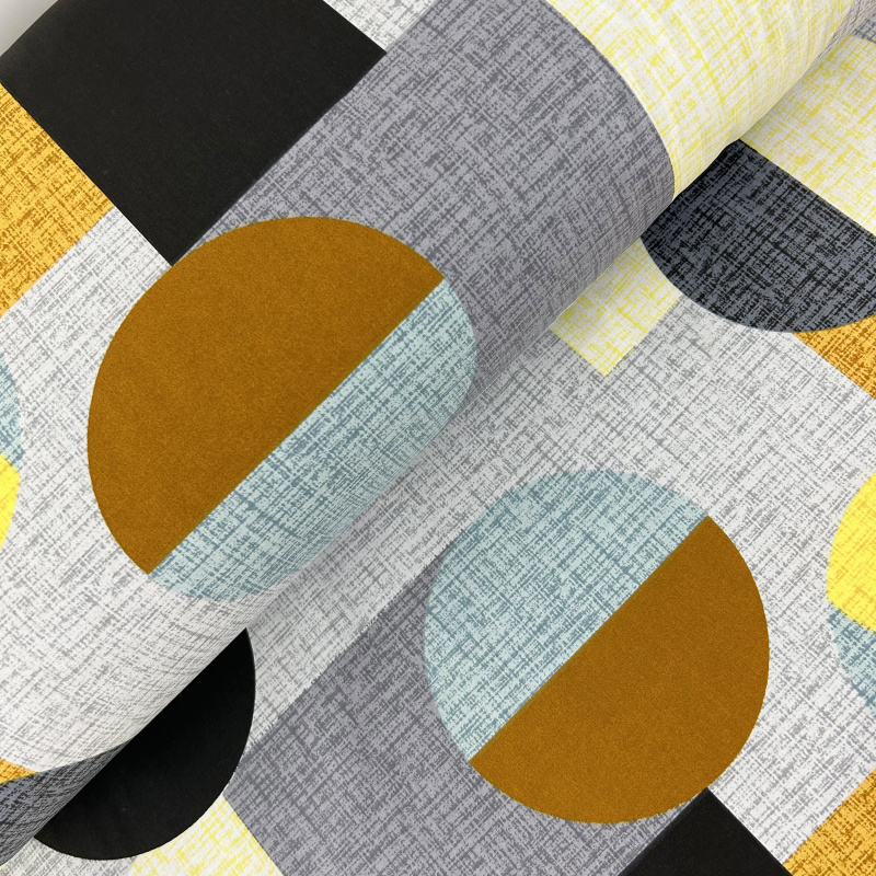 Ervi Bavlněná látka/plátno š.240cm - Geometrický vzor č.26718-8, metráž