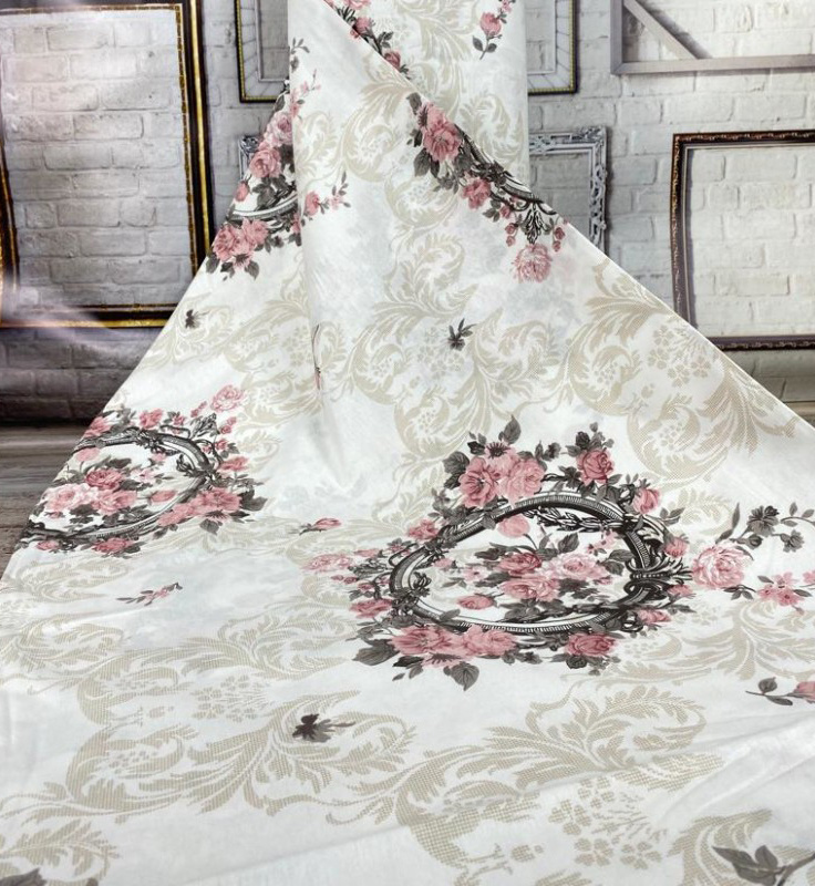 Ervi Bavlněná látka/plátno š.240cm - Barokní růže 12605-68, metráž