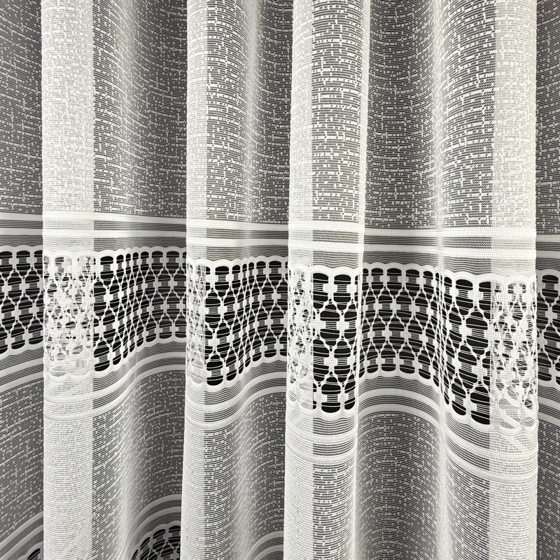 Ervi žakárová záclona bílá 15695, metráž