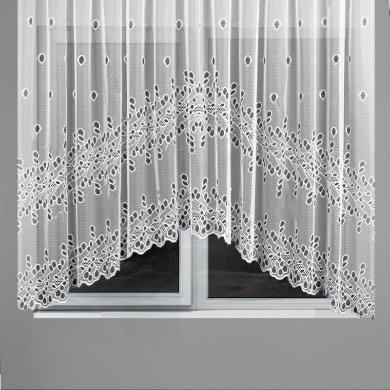 Ervi oblouková hotova záclona s řasící páskou - 124060