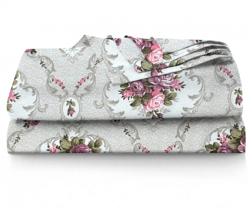 Ervi bavlněné prostěradlo - vintage růže