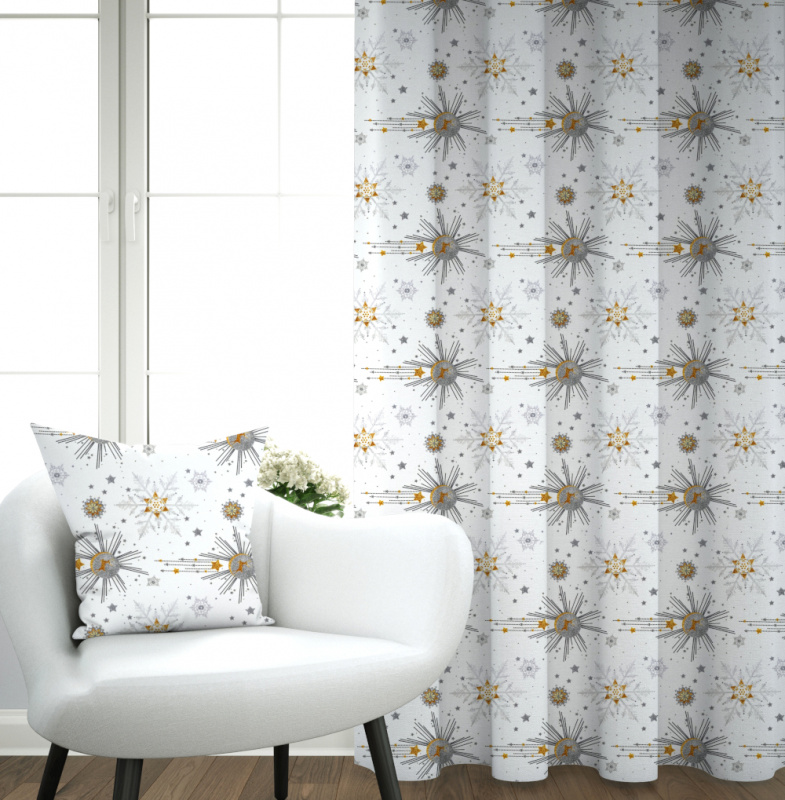 Ervi bavlněný závěs - Vánoční - jelen