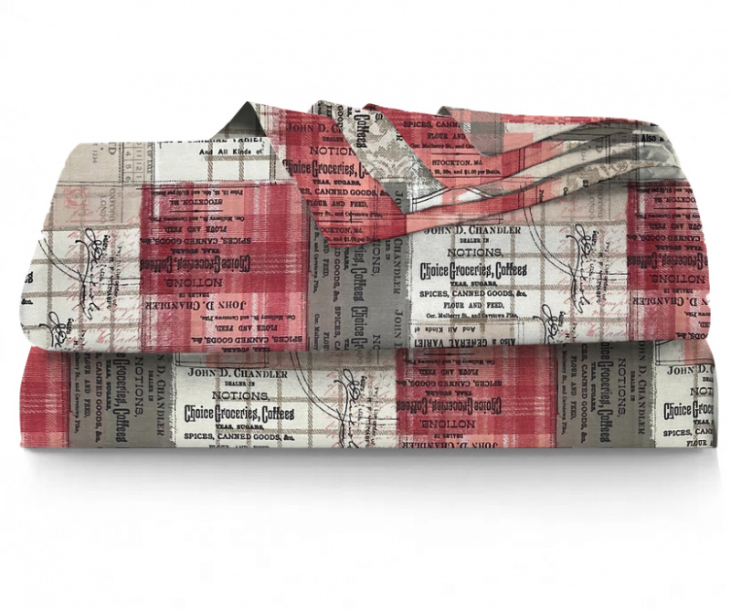 Ervi bavlněné prostěradlo - Sherlock/červené