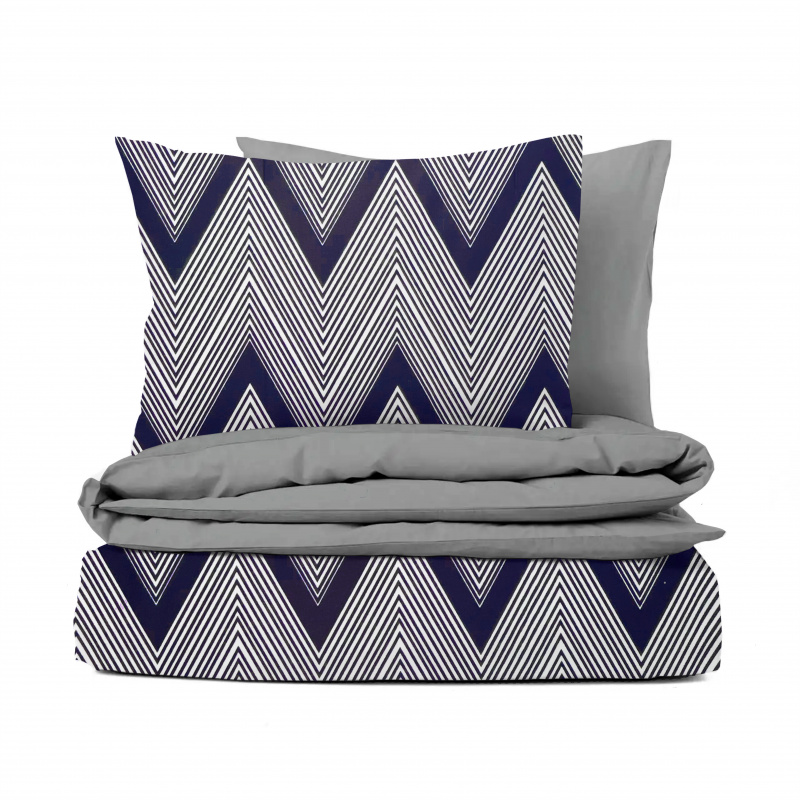 Ervi bavlněné povlečení oboustranné - Lorenzo /šedé