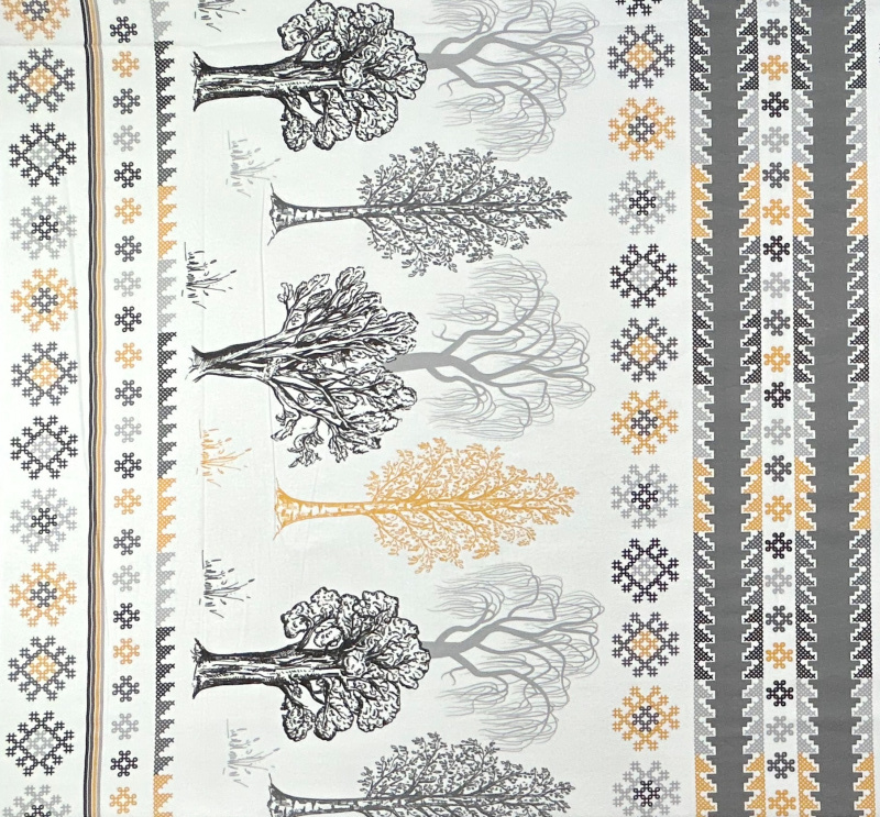 Ervi bavlna  š.240cm - barevné květy na černem - 25173-1, metráž - kopie