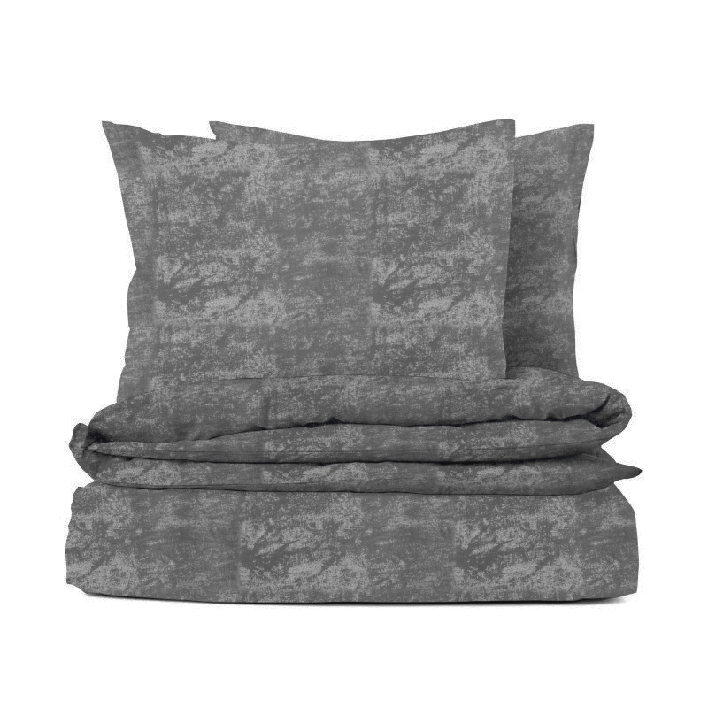 Ervi bavlněné povlečení oboustranné - šedé žihané