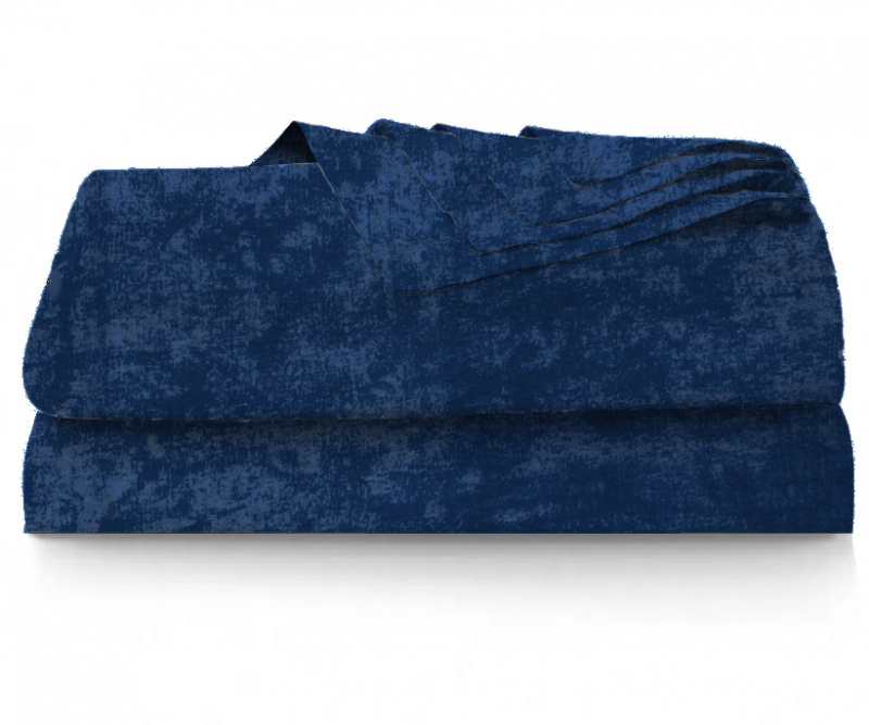 Ervi bavlněné prostěradlo - tmavě modrá žihaná