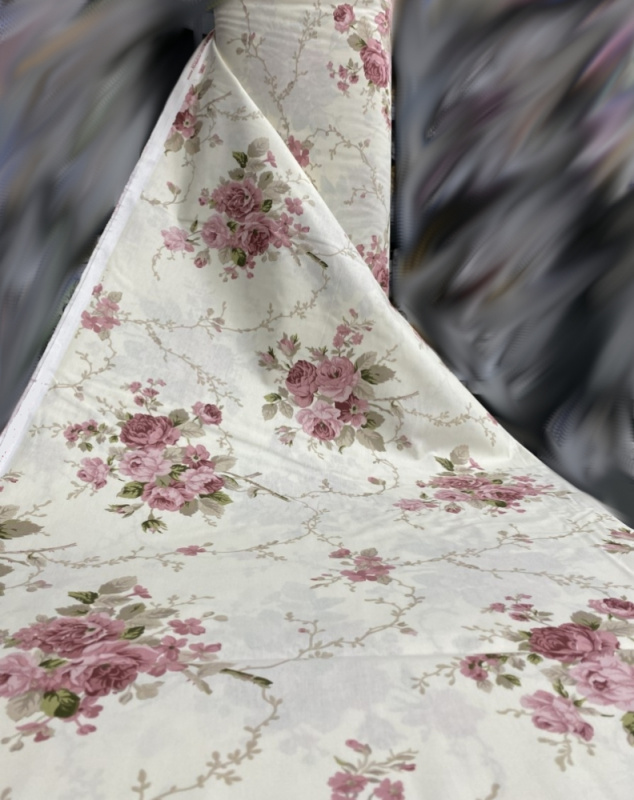 Ervi Bavlněná látka/plátno š.240cm - růže 10268-4, metráž