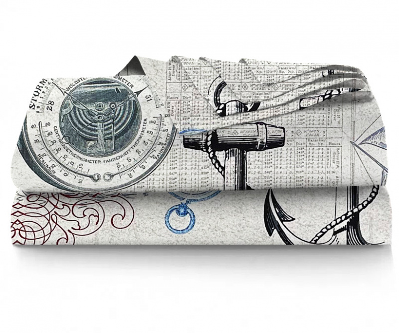 Ervi bavlněné prostěradlo - mořský vzor