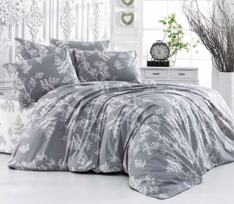 Ervi bavlněné povlečení - bílé větvičky