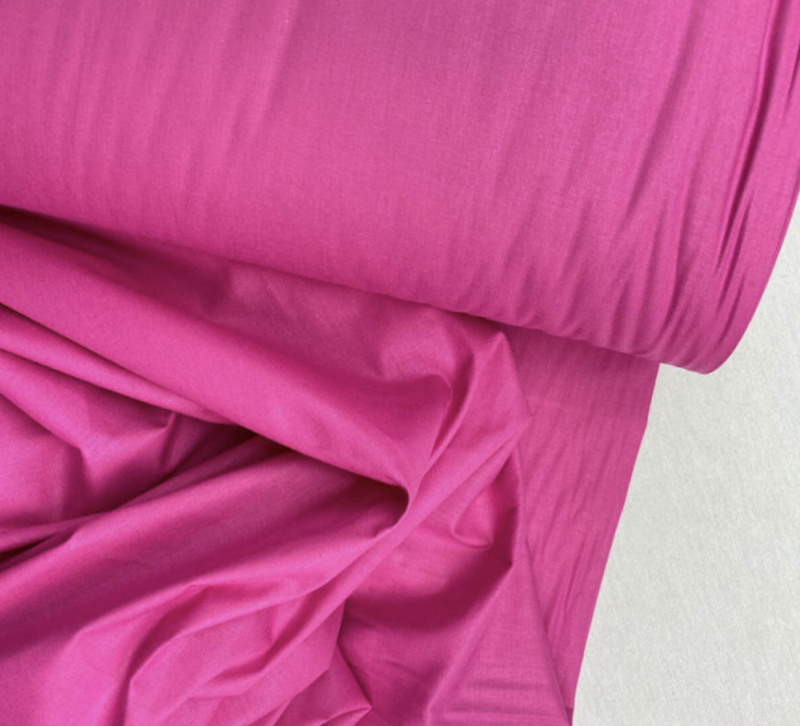 Ervi Bavlněná látka/plátno š.240cm jednobarevná růžová č.175, metráž