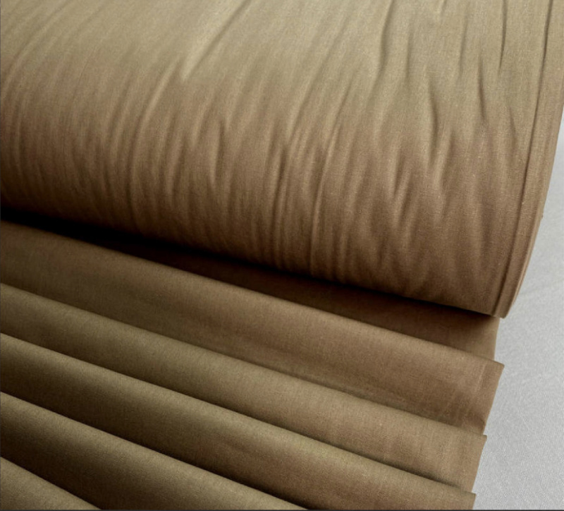 Ervi Bavlněná látka/plátno š.240cm jednobarevná hnědá č.121, metráž