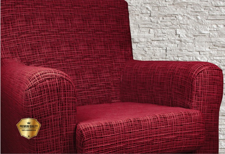 Napínací potah na křeslo Modern - bordo