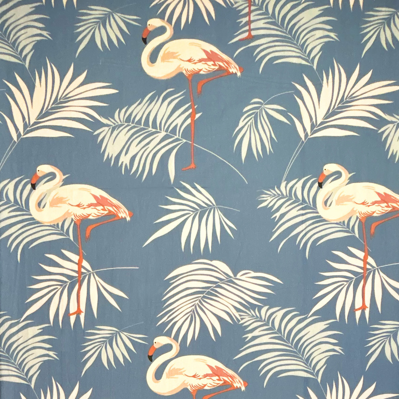 Ervi bavlna  š.240cm - Plameňáci na modrém - 06231, metráž