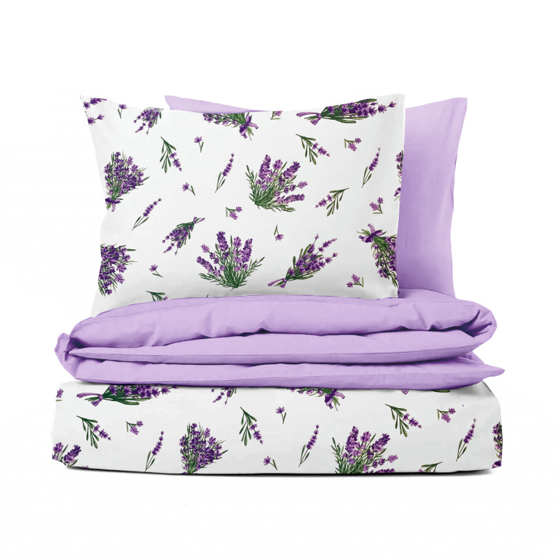 Ervi flanelové povlečení oboustranné - levandule 25197-1 /fialový