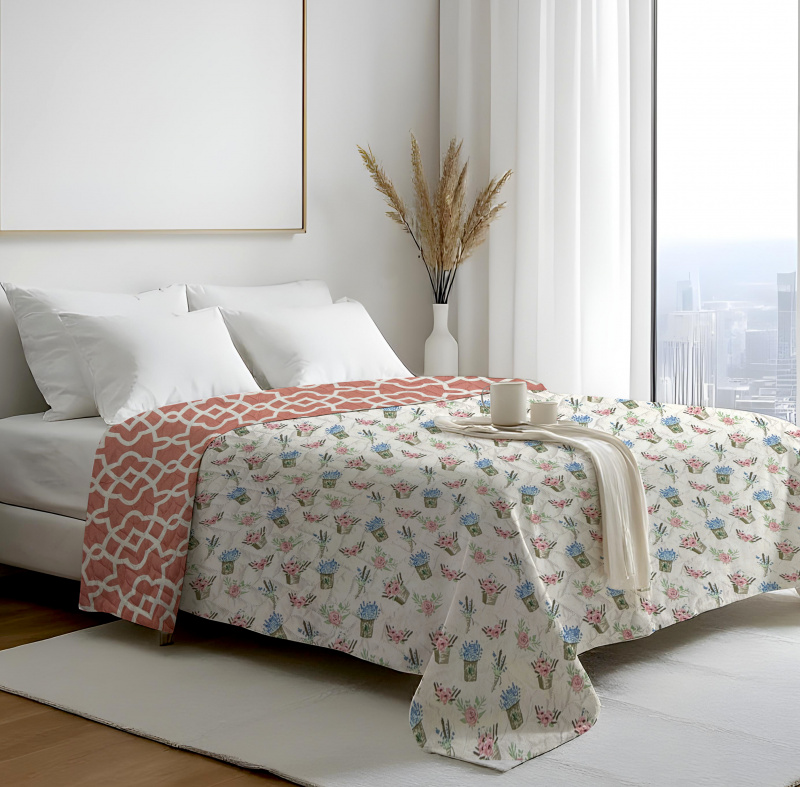 Přehoz oboustranný Colore - Provance, 200x220