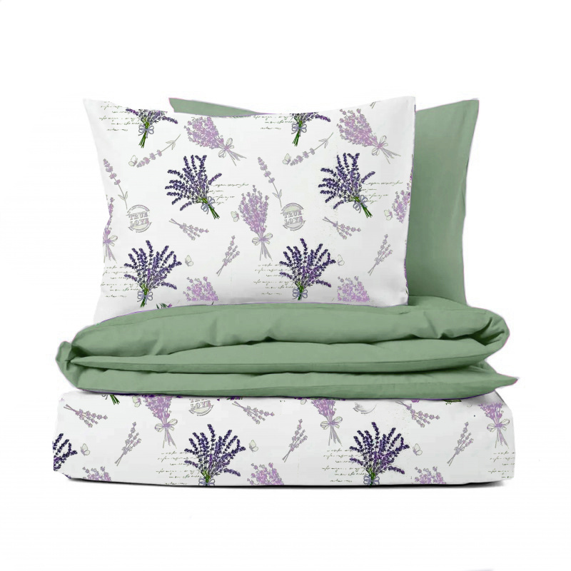 Ervi flanelové povlečení - Provence č.20701-1/mint