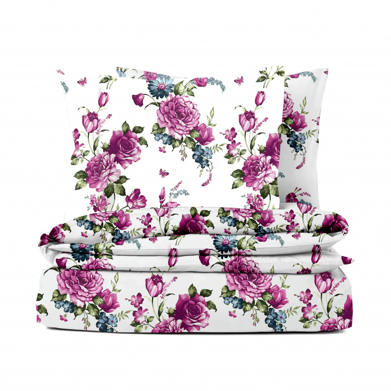 Ervi bavlněné povlečení - Fialové květy