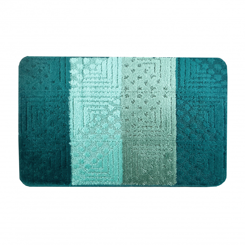 Koupelnová předložka akvamarín/zelená SLV Comfort, 1 set