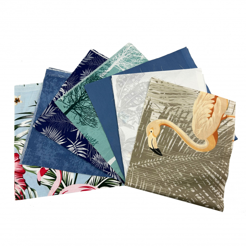 Sada látek bavlna na patchwork cca 35x35 cm - mix