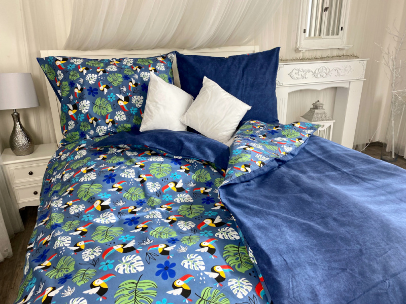 Ervi bavlněné povlečení oboustranné - tukani