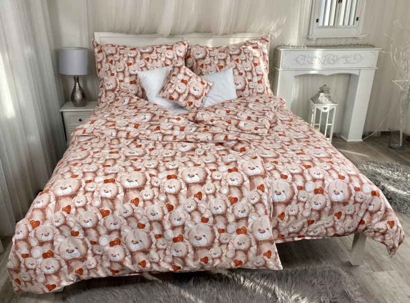 #Ervi bavlněné povlečení Medvídek Teddy 140x200 cm