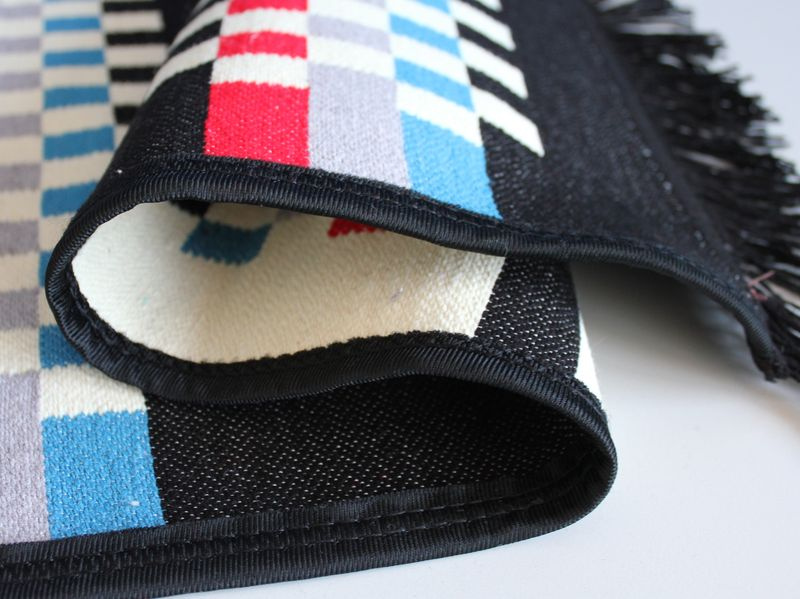 Tkaný koberec Kelim K840A - černý