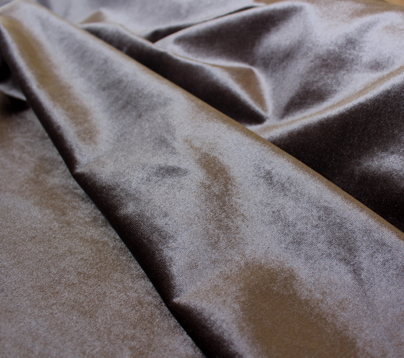 Dekorační/potahová látka Samet Rasel - hnědá