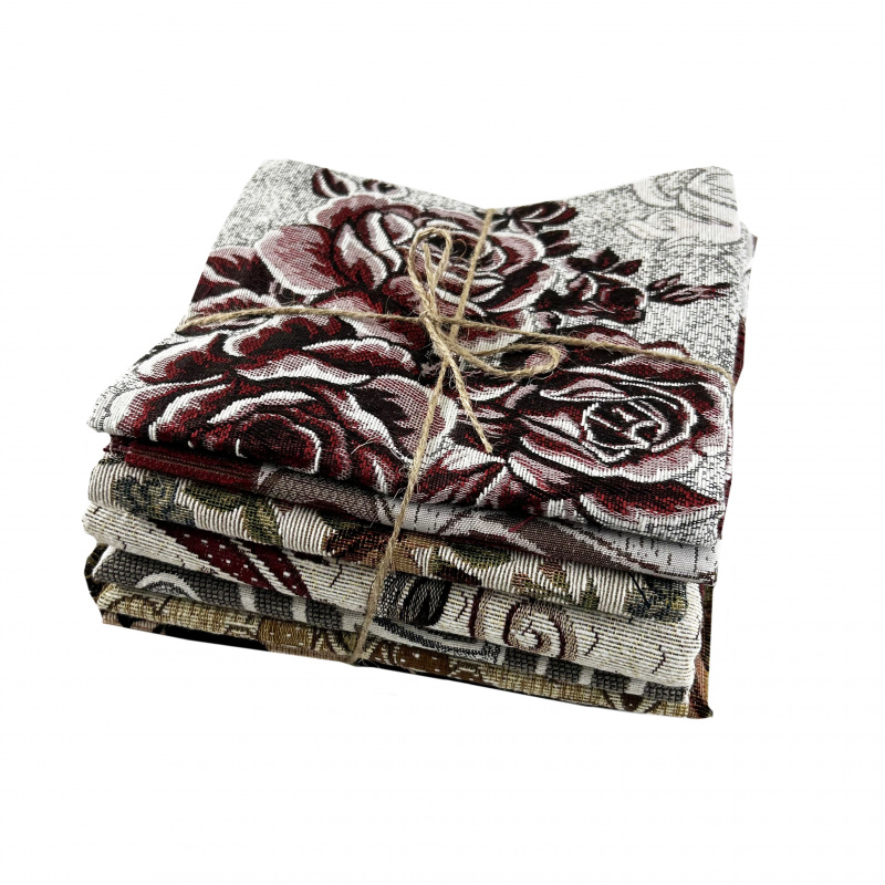 0,5 kg Zbytková metráž gobelínových látek - mix vzorů a barev