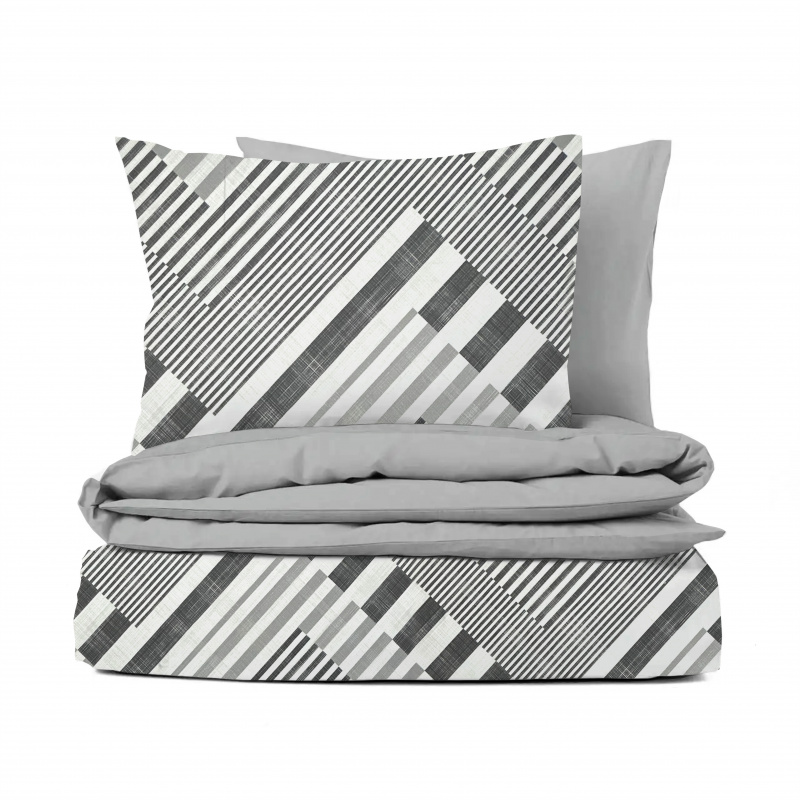 Ervi bavlněné povlečení oboustranné - Josef/světle šedé