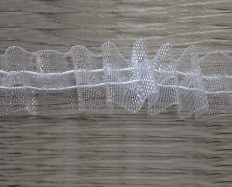 Řasící páska průhledná 25mm