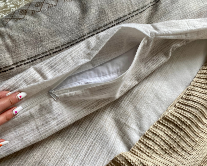 Flanelové povlečení - hnědé-šedý vzor