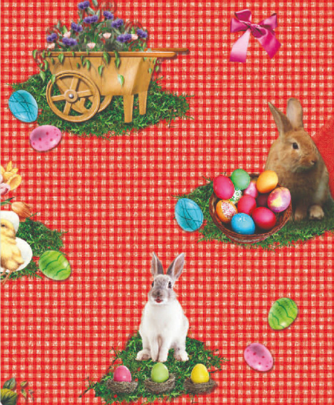 Ubrus PVC M-150E - Velikonoční metráž šířka 140cm