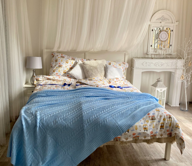 Flanelové povlečení - autobusy