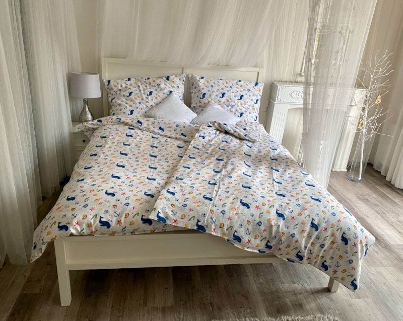 Flanelové povlečení - mořský svět