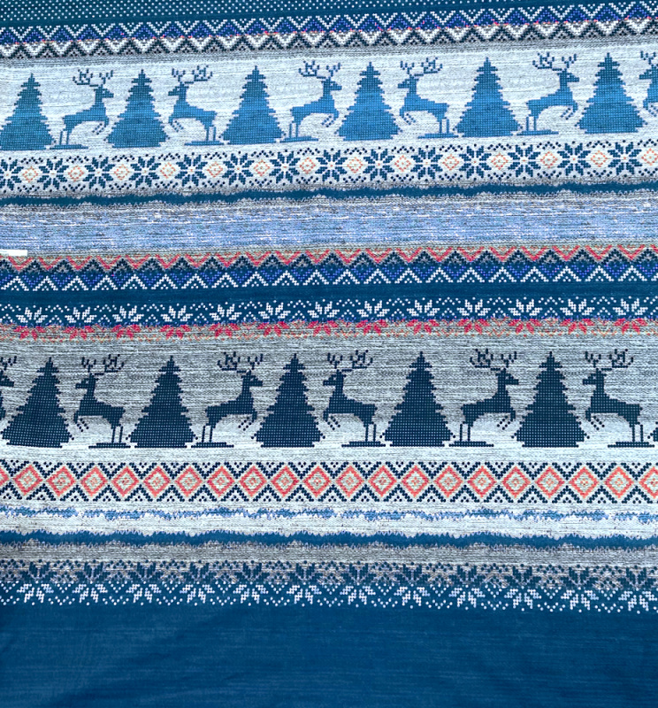 Ervi Bavlněná látka/plátno š.240cm - Norský vzor - 202-10, metráž