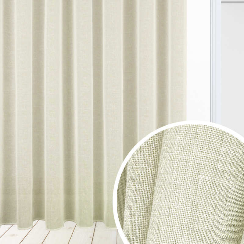 Ervi záclona ve lněném vzhledu 20910 krémová, metráž