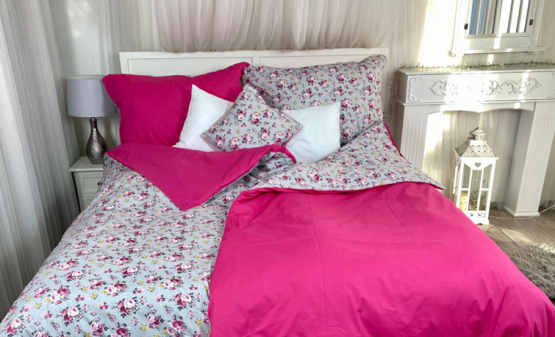 Ervi bavlněné povlečení oboustranné - růžičky