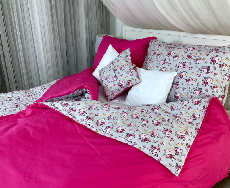 Ervi bavlněné povlečení oboustranné - růžičky