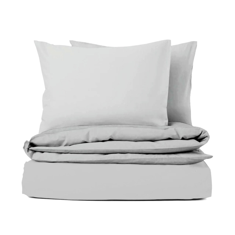 #Ervi bavlněné povlečení -  světle šedé 160x220 cm