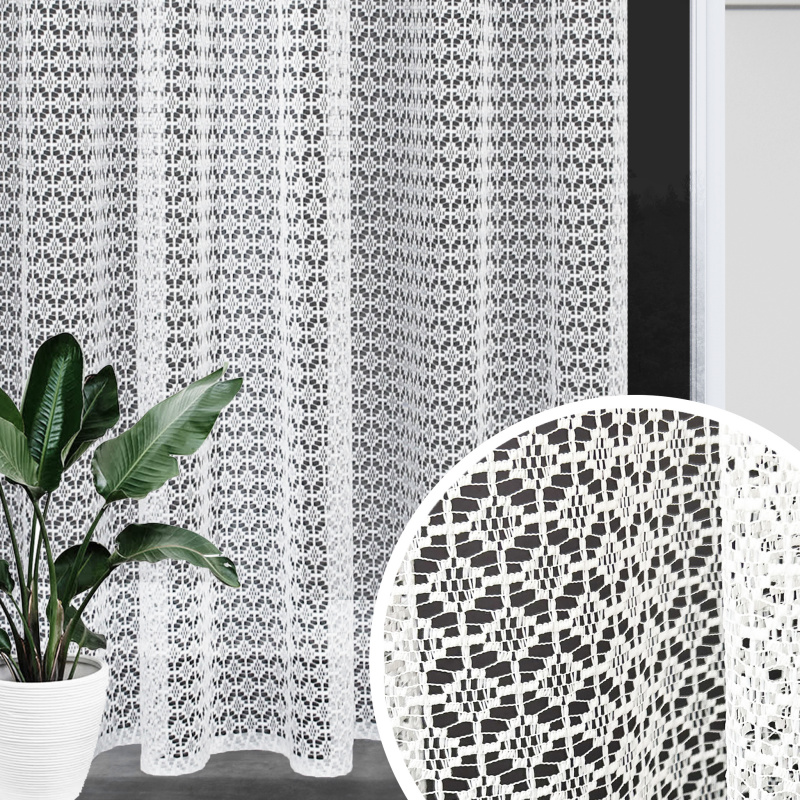 Ervi žakárová záclona bílá 188, metráž