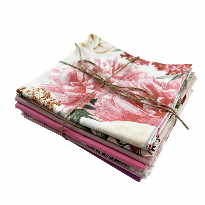 Zbytková metráž látek bavlna - mix vzorů a barev 0,5 kg