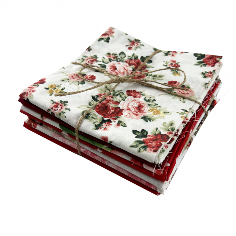 Zbytková metráž látek bavlna - mix vzorů a barev 0,5 kg