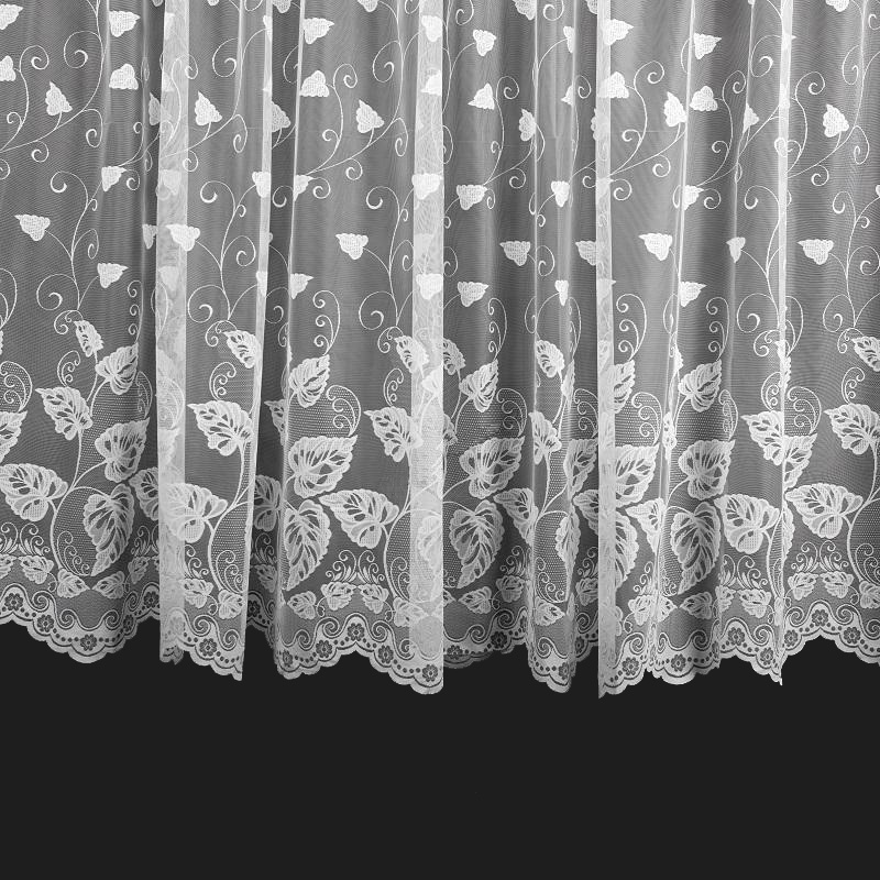 Ervi ﻿žakárová záclona bílá 7471, metráž