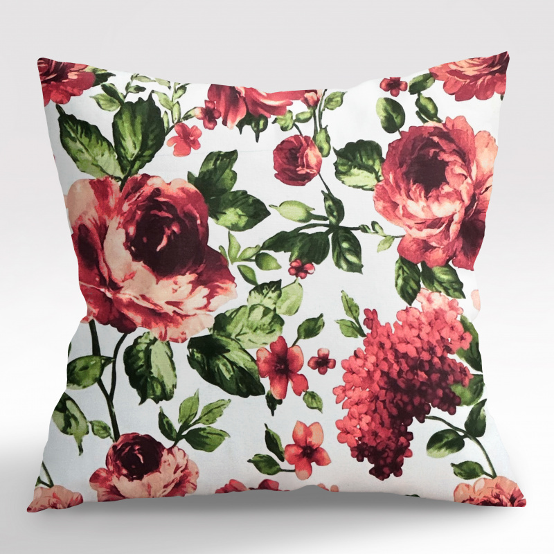 Ervi sada bavlněných povlaků na polštáře 2ks - hortenzie a pivoňky