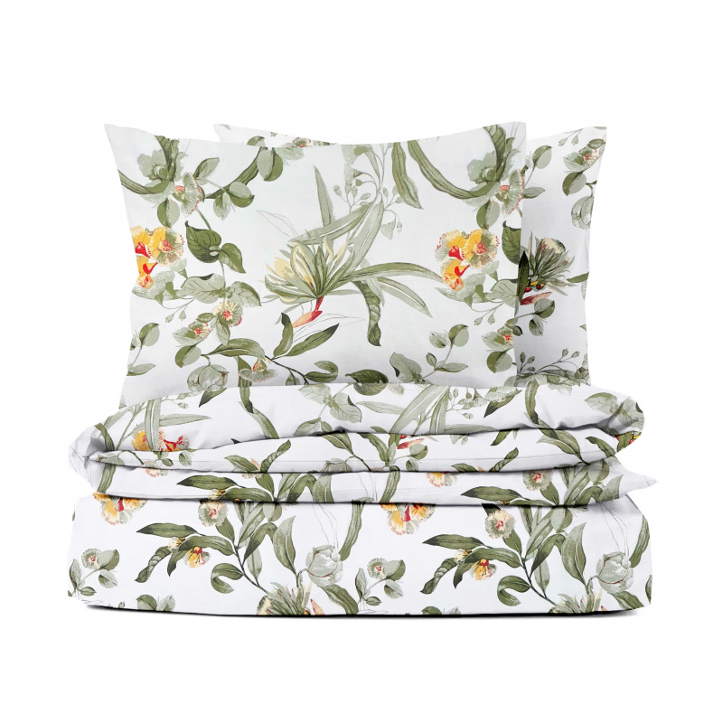 Ervi bavlněné povlečení - kvetoucí eukalyptus zelený