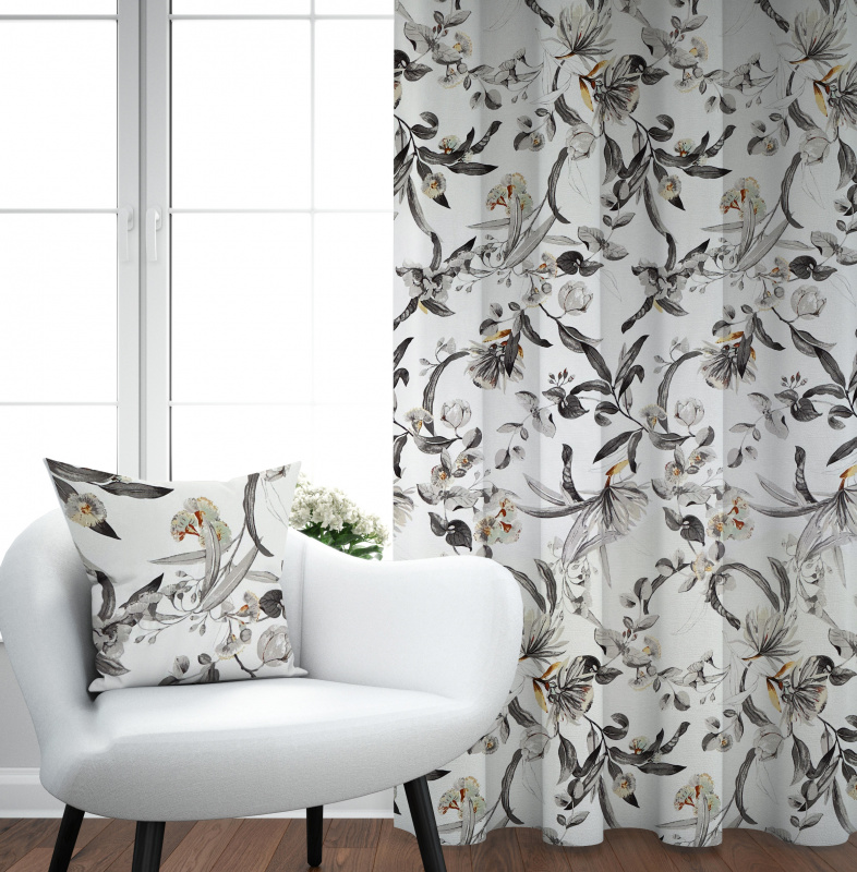 Ervi bavlněný závěs - kvetoucí eukalyptus šedý